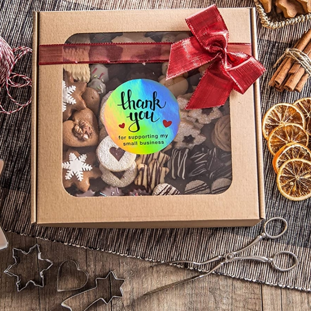 50 Ct. Thank You Stickers Small Business - 2” Round Labels with 4 Desi… - Picture 7 of 9